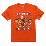 Thumbnail Paw Patrol Marshall Skye Chase Rubble Ready For Halloween Toddler Kids T-Shirt Orange 1