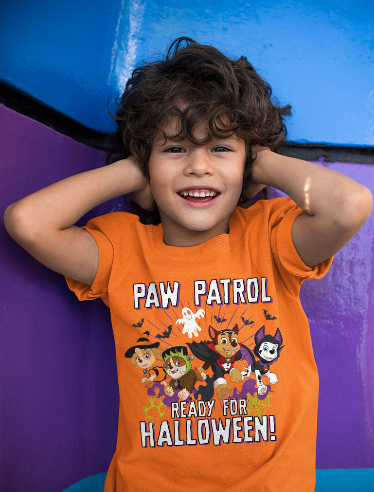 Paw Patrol Marshall Skye Chase Rubble Ready For Halloween Toddler Kids T-Shirt 
