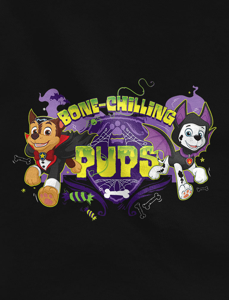 Official Paw Patrol Chase Marshall Pups Halloween Toddler Kids T-Shirt - Orange 6