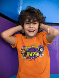 Thumbnail Official Paw Patrol Chase Marshall Pups Halloween Toddler Kids T-Shirt Orange 4