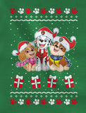 Paw Patrol Ugly Christmas Rubble Marshall Santa Toddler Kids Sweatshirt 
