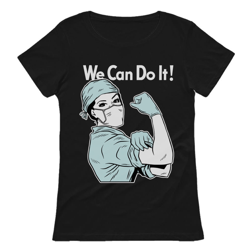 Gift for Nurse Medical Tattoo Nurse Support Feminist We Can Do It Women T-Shirt - Black 1