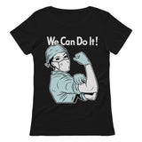 Gift for Nurse Medical Tattoo Nurse Support Feminist We Can Do It Women T-Shirt 
