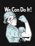 Thumbnail Gift for Nurse Medical Tattoo Nurse Support Feminist We Can Do It Women T-Shirt Gray 5