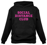 Social Distance Club Hoodie Funny Quarantine Introvert Men and Women Pullover 