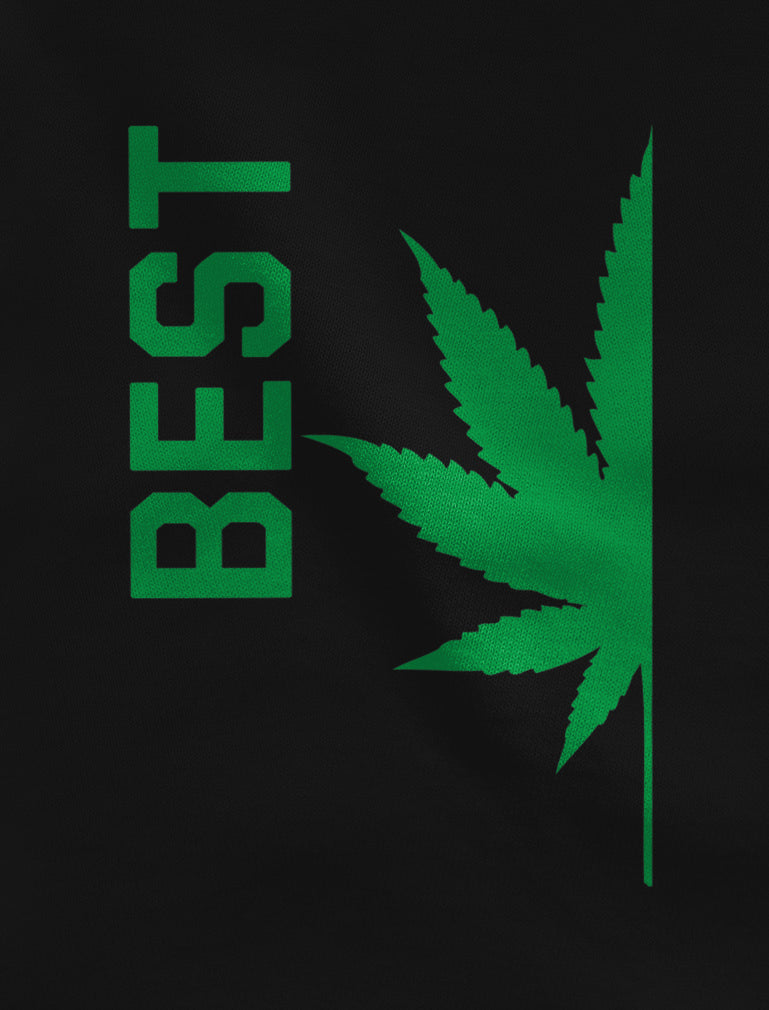 Best Buds Gift for Weed Lovers - Funny Cannabis Leaf Matching Hoodies Set - Black 5