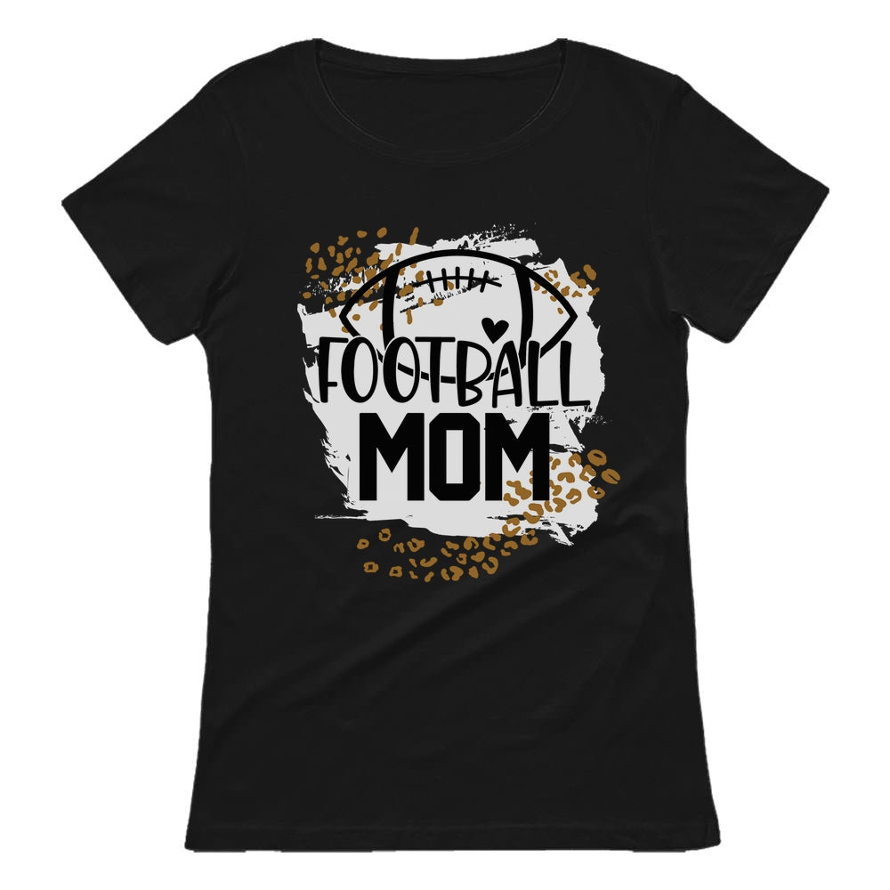 Football Shirts for Women Football Mom Game Day Shirt Women T-Shirt - Black 1
