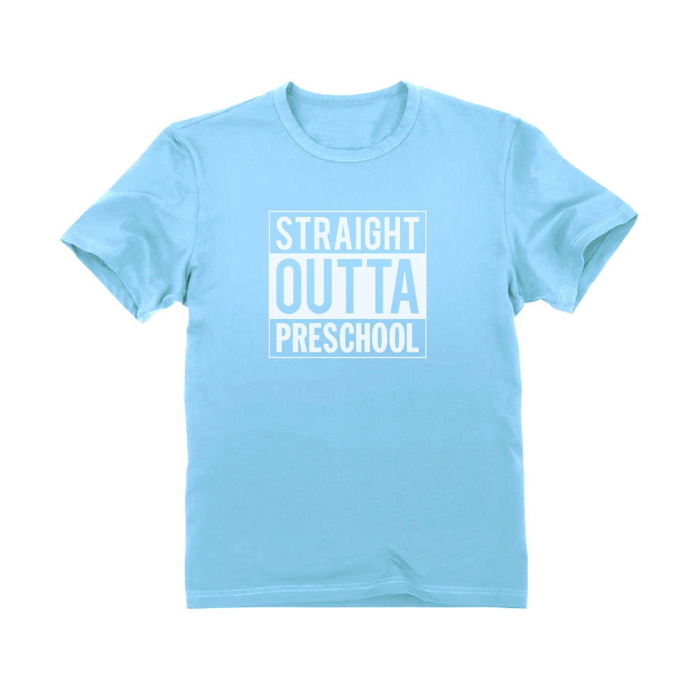Straight Outta Preschool Graduation T-Shirt - California Blue 2