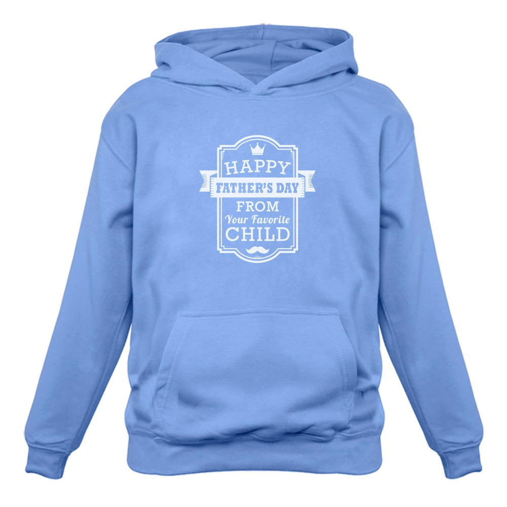 Happy Father's Day From Your Favorite Child Hoodie - California Blue 3