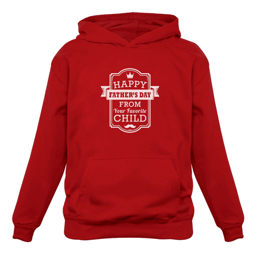 Happy Father's Day From Your Favorite Child Hoodie - Red 4
