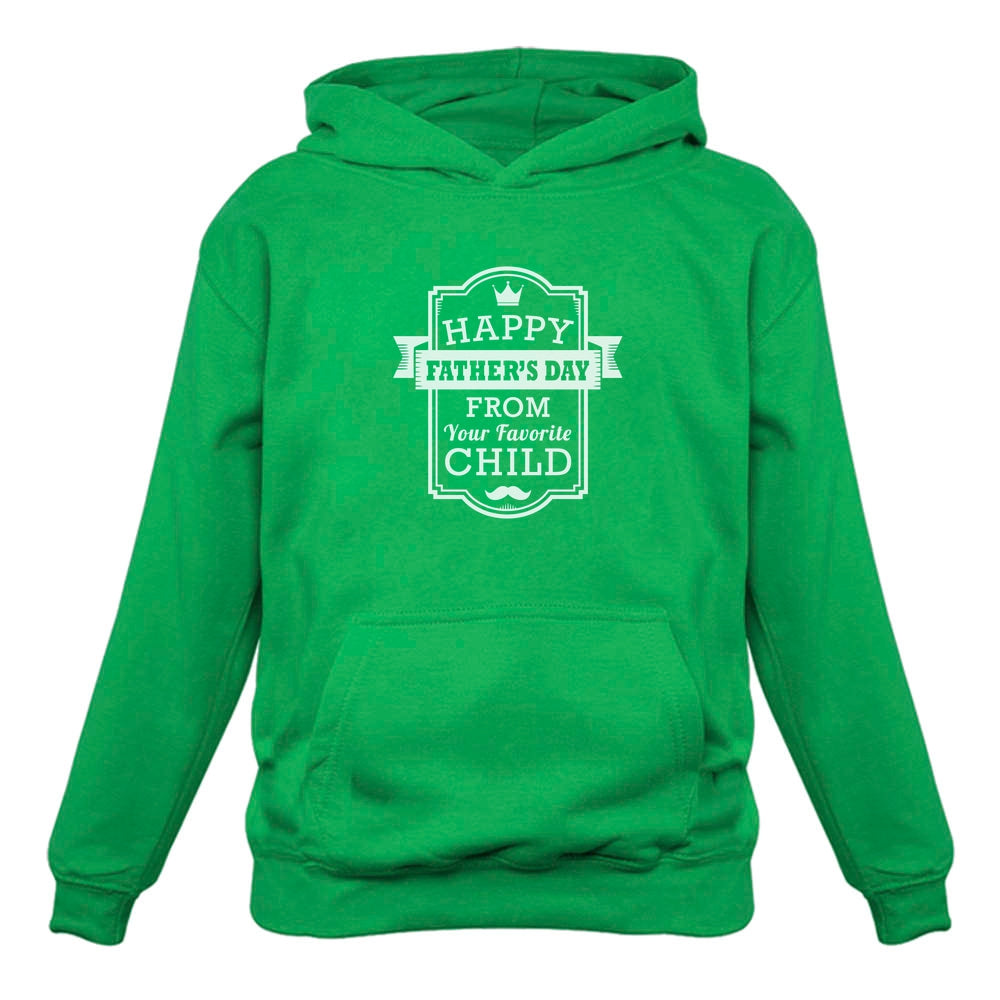 Happy Father's Day From Your Favorite Child Hoodie - Green 5