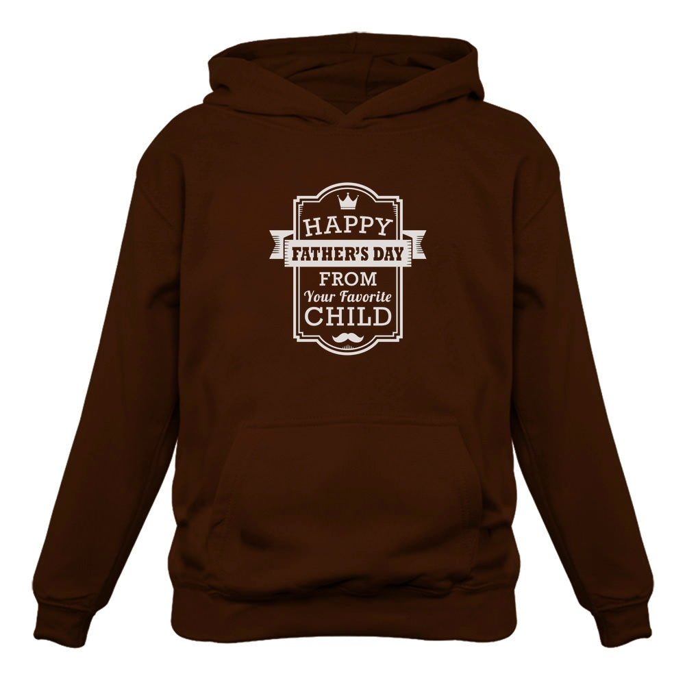 Happy Father's Day From Your Favorite Child Hoodie - Brown 7