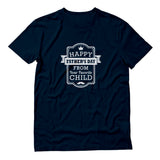 Thumbnail Happy Father's Day From Your Favorite Child T-Shirt Navy 9