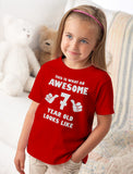 This Is What an Awesome 7 Year Old Looks Like Youth Kids T-Shirt 