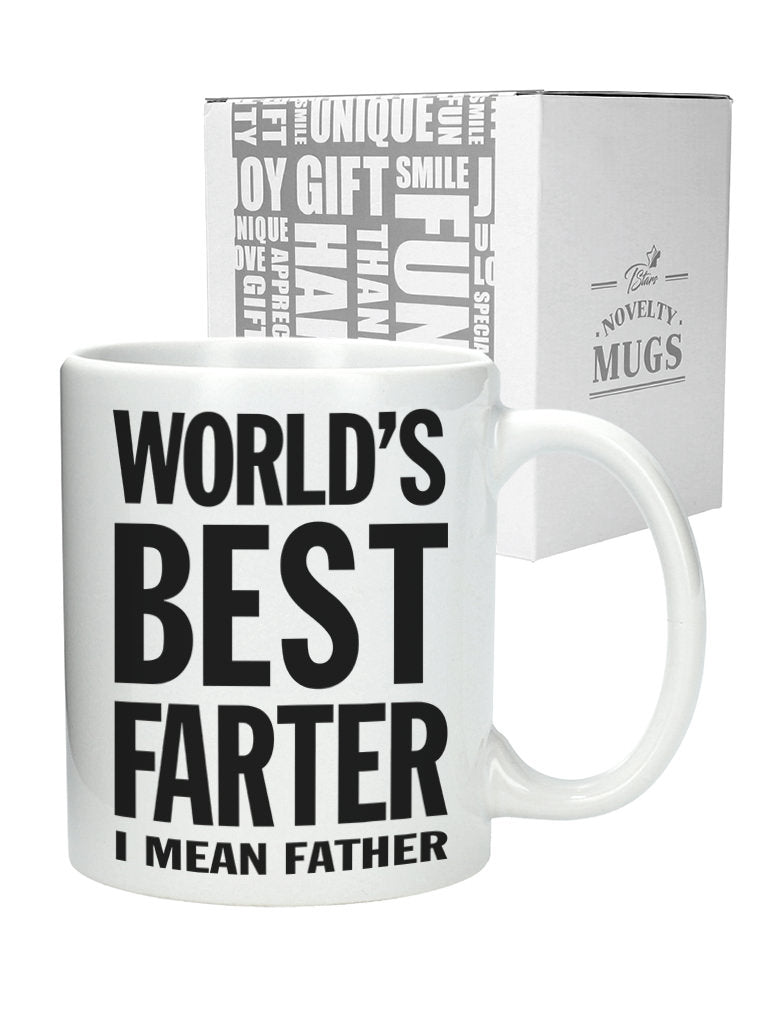 World's Best Farter, I Mean Father Funny Coffee Mug 
