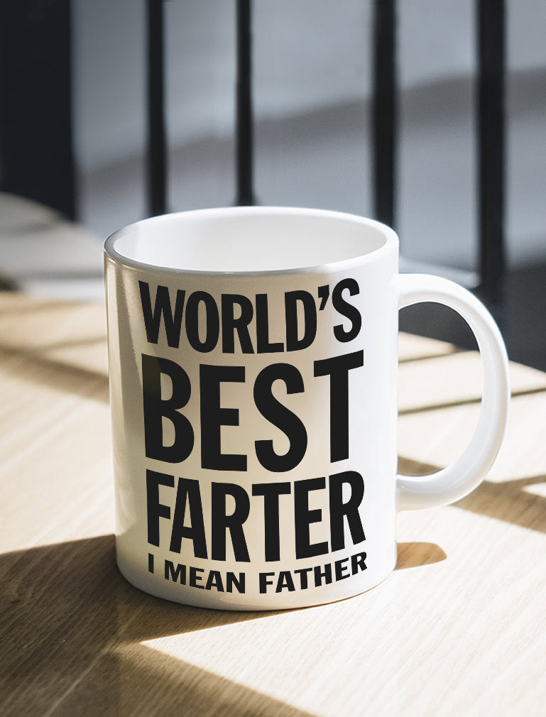 World's Best Farter, I Mean Father Funny Coffee Mug – Tstars