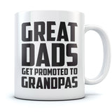 Thumbnail Great Dads Get Promoted To Grandpas Coffee Mug White 1