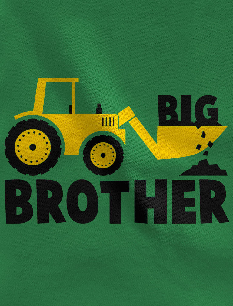Big Brother Tractor Kids T-Shirt - Gray 7
