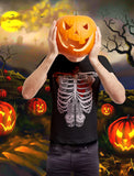 Thumbnail Skeleton Six Pack Beer Abs Xray Halloween Costume T-Shirt Navy 8