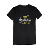 Thumbnail Birthday Girl Toddler Kids Girls' Fitted T-Shirt Black 2