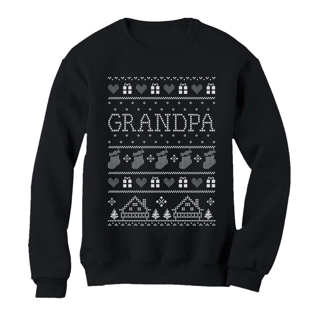 Grandpa Ugly Christmas Sweater Sweatshirt - Black 2