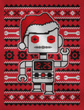 Thumbnail Santa's Dancing Robot Ugly Christmas Youth Kids Long Sleeve T-Shirt Red 4