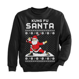 Kung Fu Santa Ugly Christmas Sweater Youth Kids Sweatshirt 