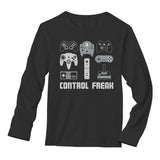 Video Game Control Freak Gamer Long Sleeve T-Shirt 