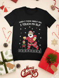 Thumbnail I Touch My Elf Ugly Christmas Sweater T-Shirt Navy 7