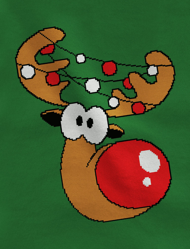 Reindeer Lights Christmas Long Sleeve T-Shirt 