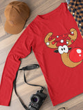 Reindeer Lights Christmas Long Sleeve T-Shirt 
