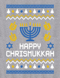 Happy Chrismukkah Hanukkah 3/4 Women Sleeve Baseball Jersey Shirt 