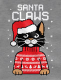 Thumbnail Santa Claws Ugly Christmas Sweater Youth Kids T-Shirt Gray 6