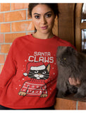 Santa Claws Ugly Christmas Sweater Women Sweatshirt 