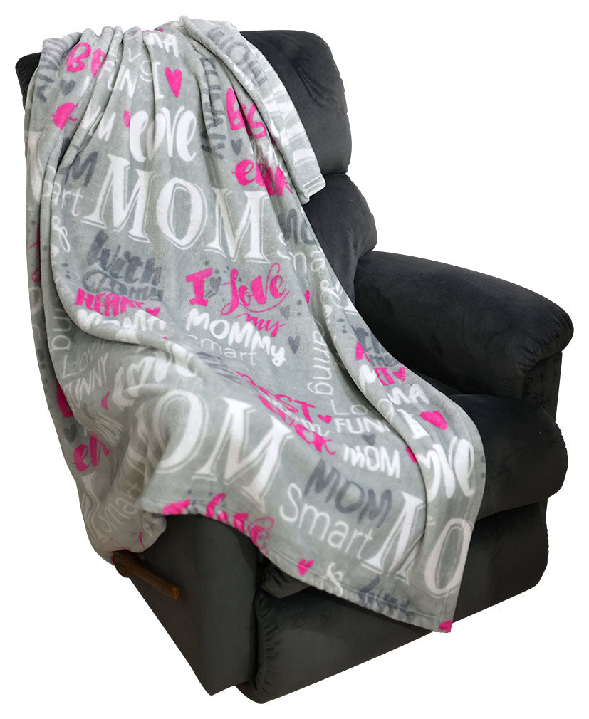 Tstars Mom Blanket - Mother Soft Fleece Throw Blanket Caring Birthday