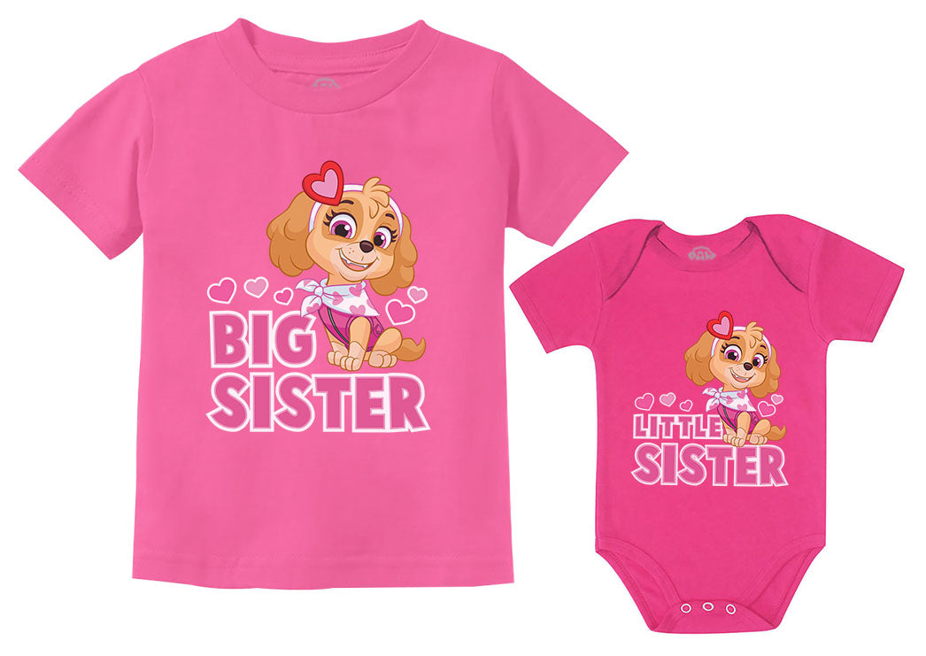 for Sister Big – Sister Paw Shirts Skye Tstars Outfits Little Matching Patrol G