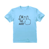 Thumbnail I'm This Many Two Year Old Toddler Kids T-Shirt California Blue 1
