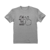 Thumbnail I'm This Many Two Year Old Toddler Kids T-Shirt Gray 5