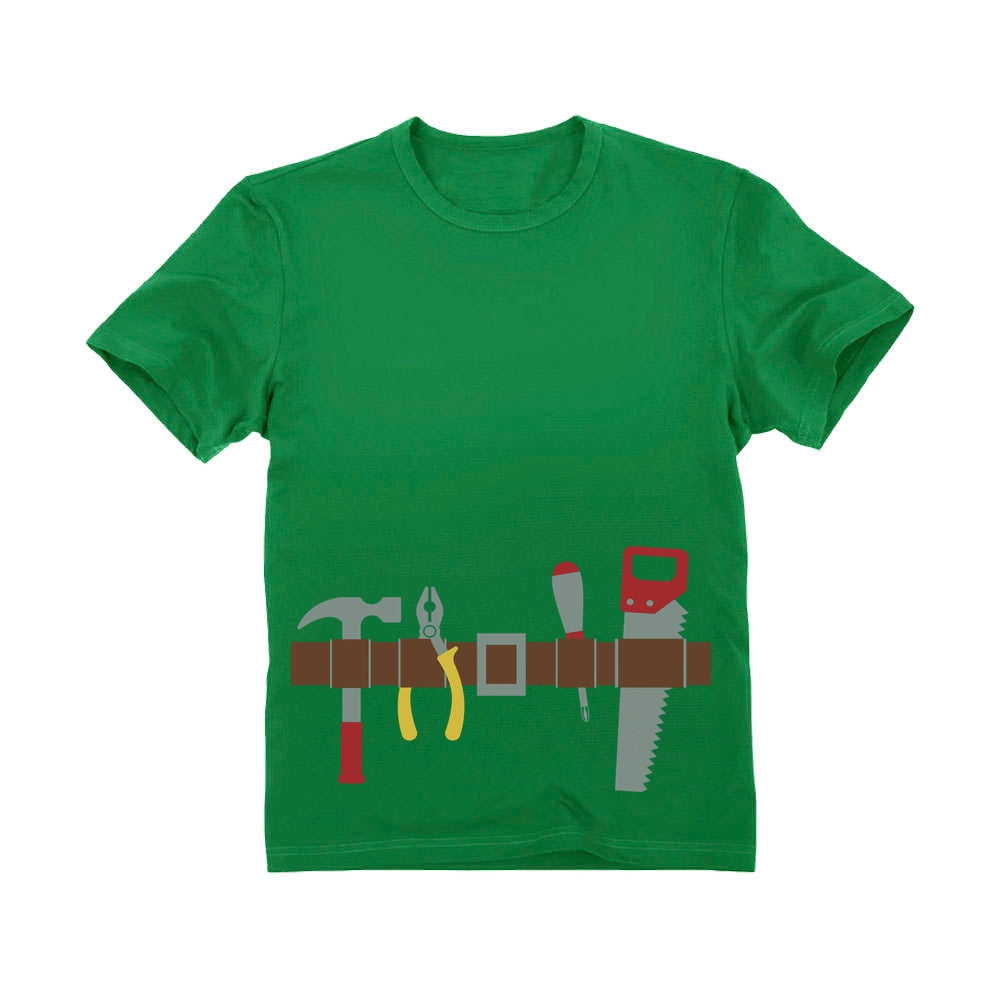 Handyman's Tool Belt Halloween Costume Kids T-shirt - Green 3