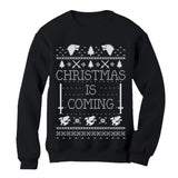 Thumbnail Christmas Is Coming Ugly Christmas Sweatshirt Black 1