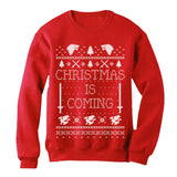 Thumbnail Christmas Is Coming Ugly Christmas Sweatshirt Red 2