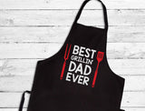 Thumbnail Best Grillin' Dad Ever BBQ Grilling Chef Apron Black 5