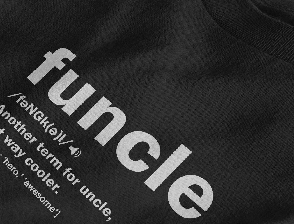 Funcle T-Shirt Gift With a Funny Definition Of Funcle - Navy 6