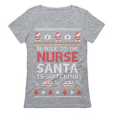 Thumbnail Nurse Ugly Christmas sweater Women T-Shirt Gray 5