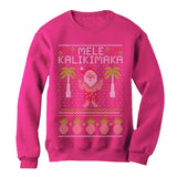 Mele Kalikimaka Santa Hawaiian Themed Ugly Christmas Women Sweatshirt 