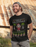 Mele Kalikimaka Santa Hawaiian Themed Ugly Christmas T-Shirt 