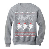 Merry Fishmas Ugly Christmas Sweatshirt 