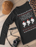Merry Fishmas Ugly Christmas Long Sleeve T-Shirt 