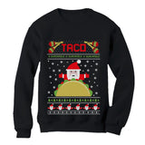 Thumbnail Taco Santa Ugly Christmas Funny Sweatshirt Black 1