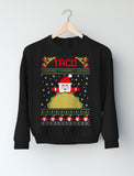 Thumbnail Taco Santa Ugly Christmas Funny Sweatshirt Navy 4